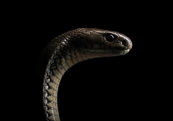 Obraz premium Closeup snake head