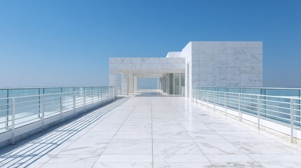 Obraz premium white beach chairs