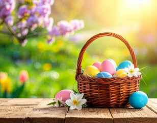 easter, easter egg, basket, eggs hand-made memory warmth calmness chic renewal motifs celebrations cards pastries breakfast spirit fever outdoors gardens arrangement colours customs gifts decorations