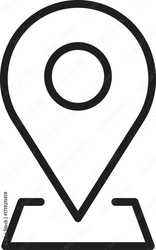 Poster location, map, address icon. map pin icon representing location or navigation services.