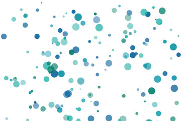 Minimalist geometric design light blue circle on white background for concept