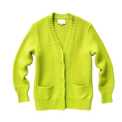 Fototapeta premium green sweater with transparent background PNG and JPEG image