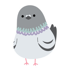 Pigeon Single 6 cute, PNG illustration.
