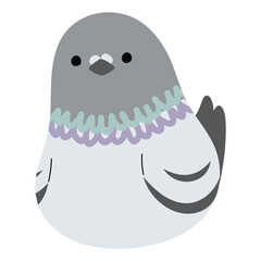 Pigeon Single 33 cute, PNG illustration.