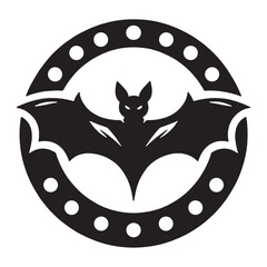 Bat vector illustration on a white background.Simple design,perfect for various uses

