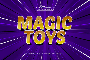 magic toys editable text effect