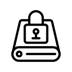 Obraz premium icon security with style outline