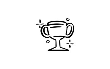 Bold Hand Drawn Trophy Award Icon
