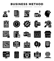 Business Method Icon Bundle 25 Icons for Websites and Apps