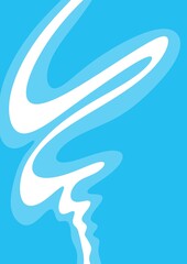 Obraz premium abstract blue wave