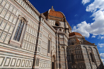 Santa Maria del Fiore (St Mary of the Flower) in Florence, with the wonderful dome built by italian architect Brunelleschi in the 15th century and symbol of Renaissance in the world