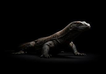 Obraz premium Komodo dragon profile