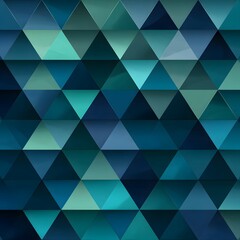 Obraz premium 블루·그린 삼각형 패턴 (딥톤)