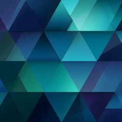 Obraz premium 블루·그린 삼각형 패턴 (그라데이션)