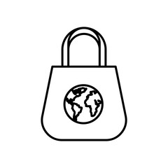 Cloth Shopping Bag Eco Icon