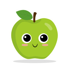 this is a vector image of an apple
