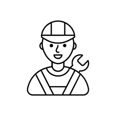 Fototapeta premium Illustration of repair person