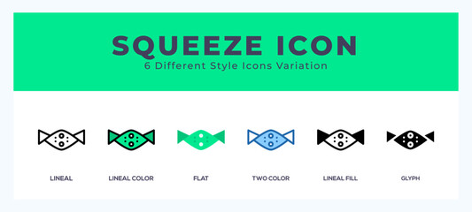 Squeeze symbol. vector icon symbol. logo illustration. vector graphics