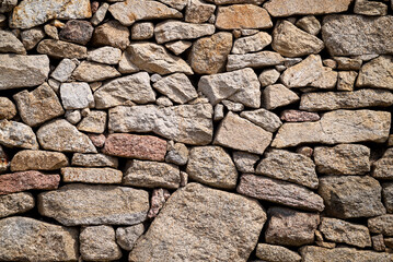 Traditional Dry Stone Wall Texture The Concept of a Rustic Background