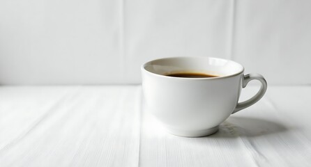 Fototapeta premium white cup of coffee