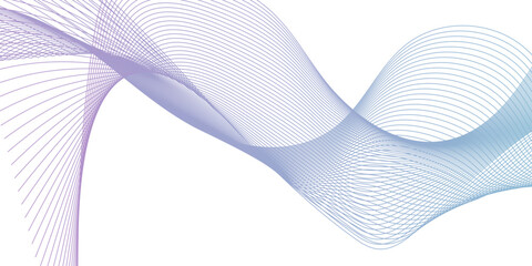 Energy blue gradient flow frequency isolated element creative blend curve line technology modern white web banner vector beautiful waveform light music energy design.	