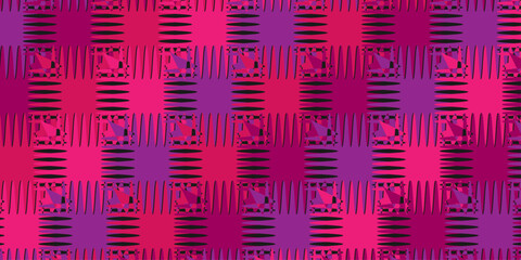 pink and blue fabric gradient stripe line and clothing design.