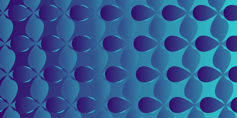 abstract seamless pattern with blue circles floral flower fabric overlap textile design.