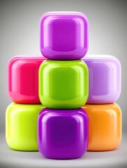colorful cubes