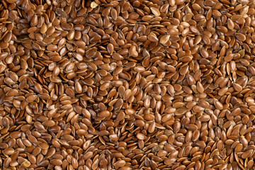 flax seeds for sowing, a large number of light brown flax seeds for a new crop or germination for nutrition