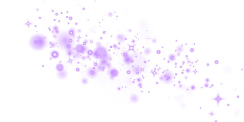 Purple bokeh overlay with soft glowing orbs and sparkling stars, creating a dreamy atmosphere for...