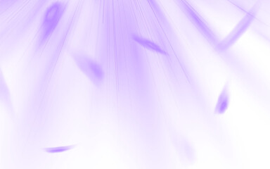 Abstract purple background with soft rays of light and floating shapes, creating a dreamy...