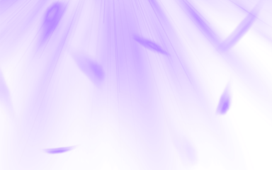 Abstract purple background with soft rays of light and floating shapes, creating a dreamy atmosphere perfect for overlays, designs, and artistic projects with copy space