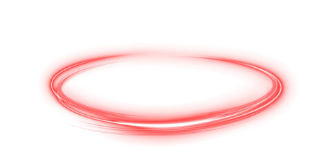 Naklejka premium Red glowing circular light overlay with soft edges, creating a vibrant and dynamic visual effect, ideal for enhancing designs and adding a modern touch to various creative projects