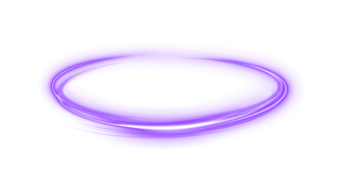 Abstract purple light swirl overlay with soft glow effect, creating a dynamic visual element for design projects, presentations, or artistic compositions with copy space