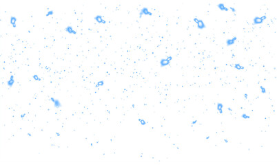 Blue abstract PNG overlay with soft circular shapes and scattered dots, creating a dreamy...