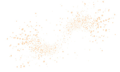 Soft peach-colored png overlay with delicate sparkles and light particles creating a dreamy...