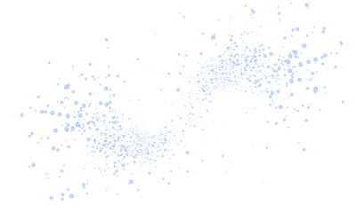 Blue abstract PNG overlay with scattered light particles creating a dreamy atmosphere, ideal for...