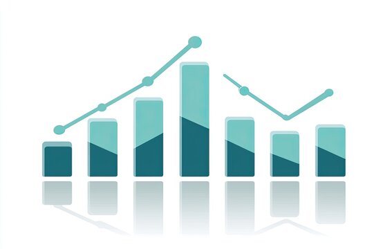 Chart showing growth and decline