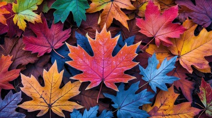 Autumn Leaves in Color: Scene of Transition, Diversity, and Visual Natural Pattern