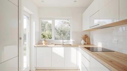Bright Modern Kitchen Interior 