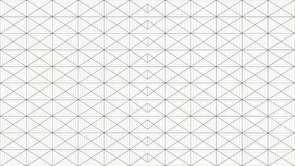 Fototapeta premium Geometric pattern featuring a white grid with square and diamond shapes a modern and abstract design