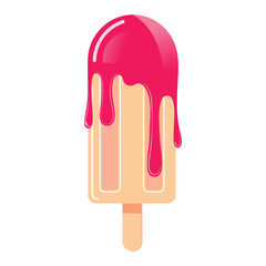 Pink popsicle, a refreshing summer treat for everyone