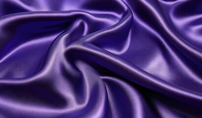 Obraz premium Deep purple silk drapes in folds