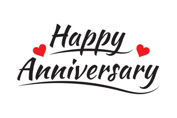 Happy Anniversary Greeting with Elegant Heart Motif