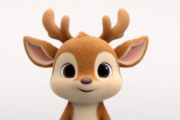 A cartoon deer character 