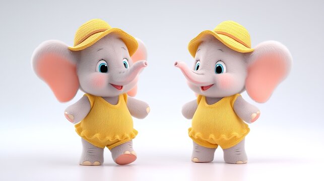 cartoon elephant character 
