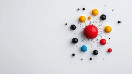 Predictive consumer behavior analysis in marketing strategy on a perfectly white background