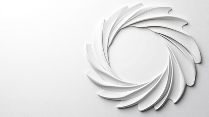 Professional logo mockup with elegant branding presentation on a perfectly white background