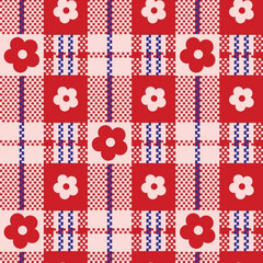 seamless pattern with flowers