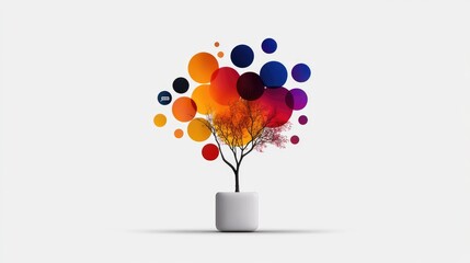 Smart advertising spend allocation strategies with AI-powered insights on a perfectly white background